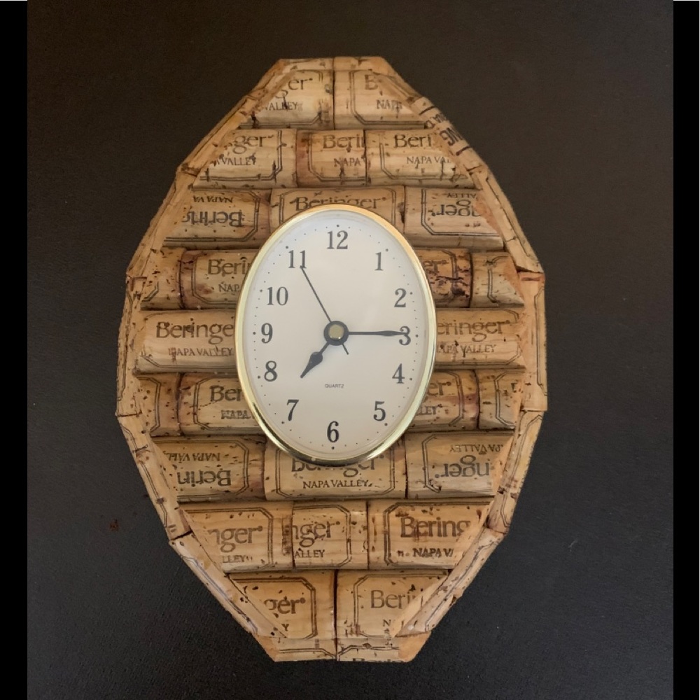 Handcrafted Cork Clock (Beringer)